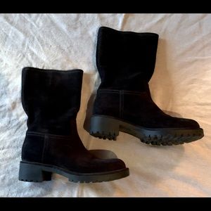 Prada Lug Sole Short Boot